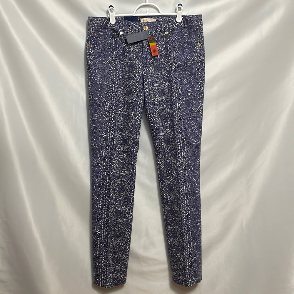 Tory Burch Ivy Super Skinny Jean in Size 30 Frost Blue Jardin